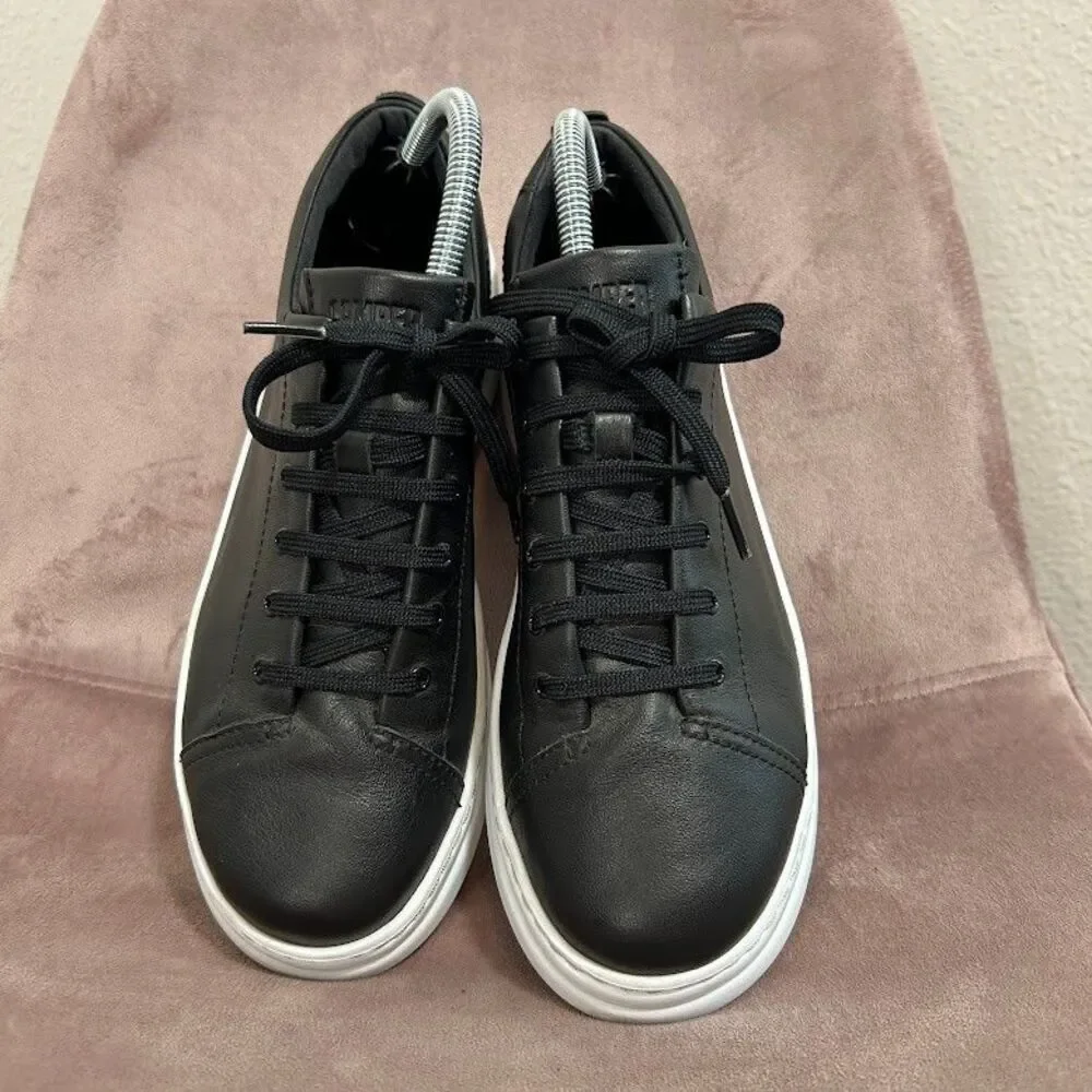 Camper Runner Up Sneakers Womens SZ EU 40 US 9-9.5 Black Leather Lightweight